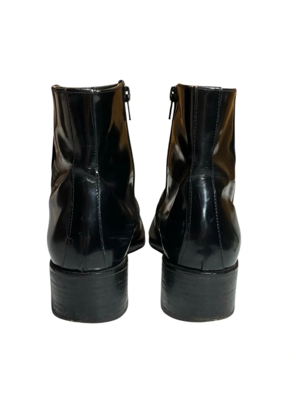 Debut Italian Leather Dress Boots, Black, Men’s Size 4.5 - 5, Women’s 6.5 - 7.
